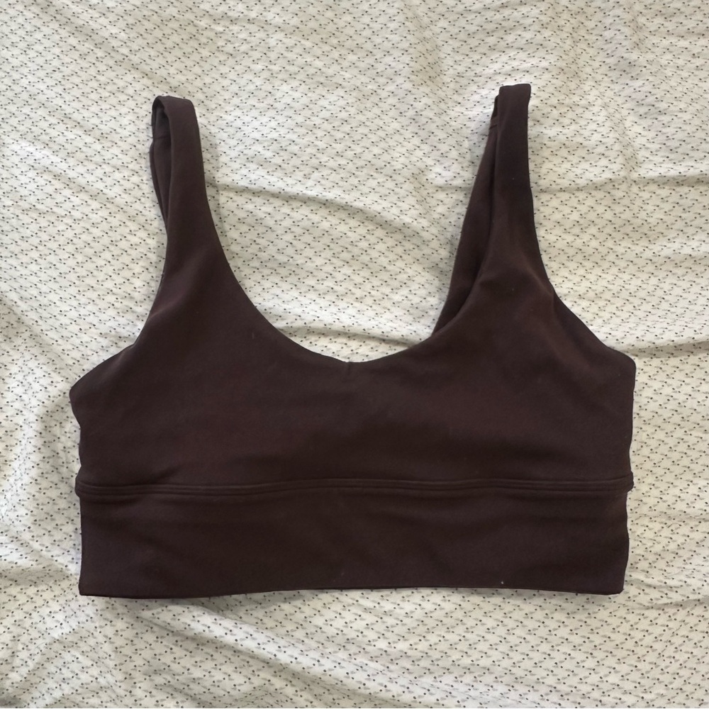 brown lululemon align bra